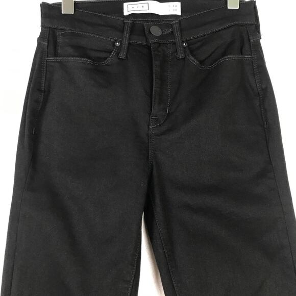 AYR Skinny Jeans Minimalist 9" Rise Made in USA Fall Winter Denim Stretch 24 - Picture 3 of 10